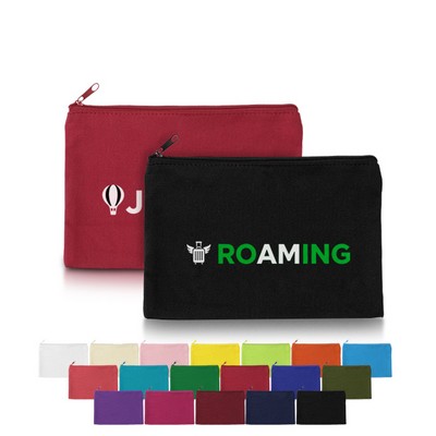 Solid Color Cotton Canvas Multi-Purpose Organizer Pouch