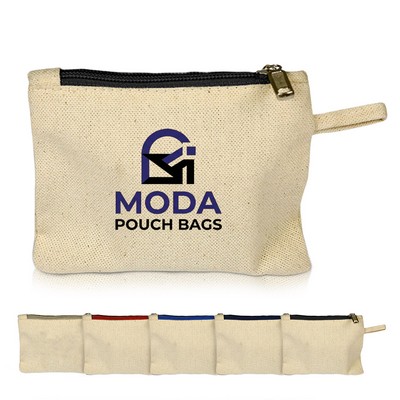 Heavyweight Cotton Canvas Zipper Pouch