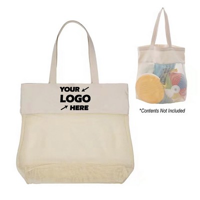 Cotton Mesh Tote Bag